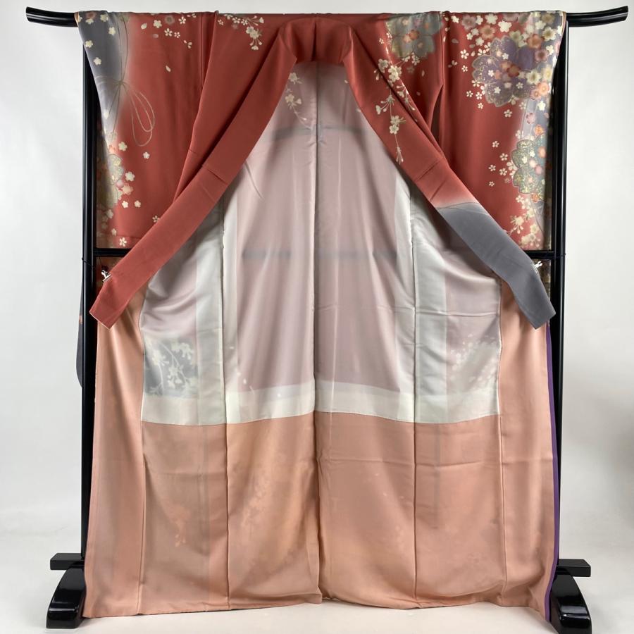 振袖 身丈162cm 裄丈67cm M 袷 袋帯フルセット やまと 桜 桜の 振袖 身丈162cm 裄丈67cm M 袷 袋帯フルセット やまと 桜 桜の