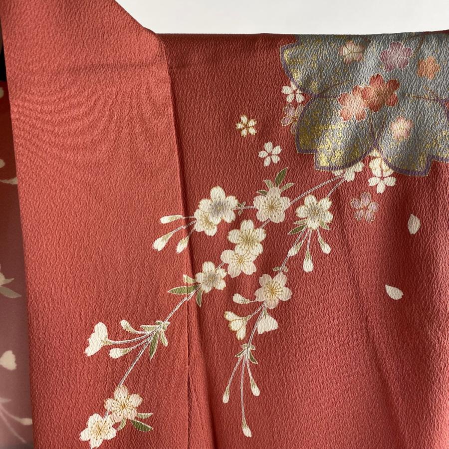 振袖 身丈162cm 裄丈67cm M 袷 袋帯フルセット やまと 桜 桜の 振袖 身丈162cm 裄丈67cm M 袷 袋帯フルセット やまと 桜 桜の