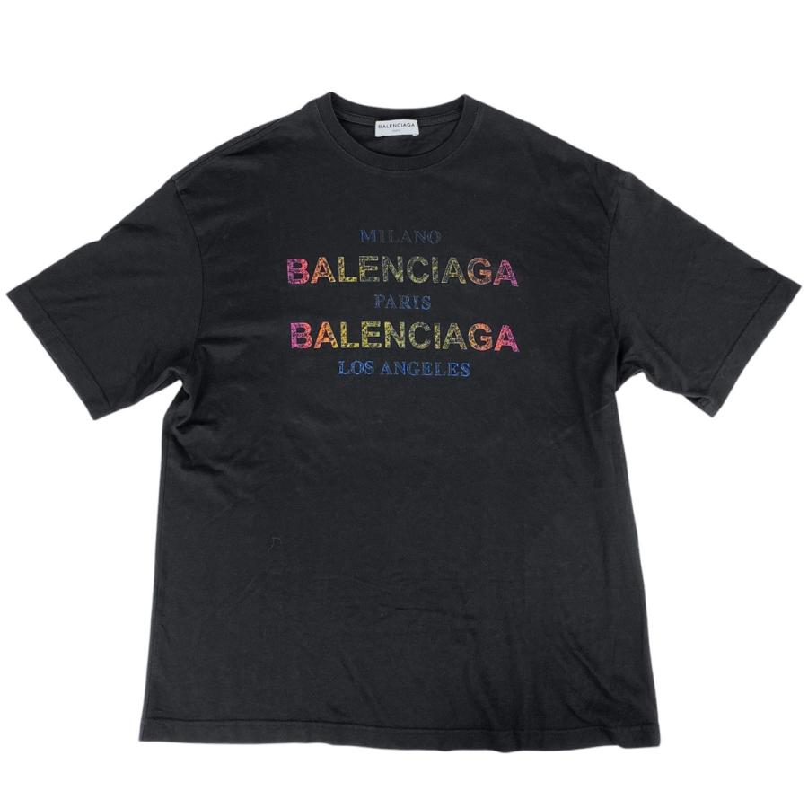 バレンシアガ Balenciaga シャツ 半袖 ロゴプリント 【公式通販】