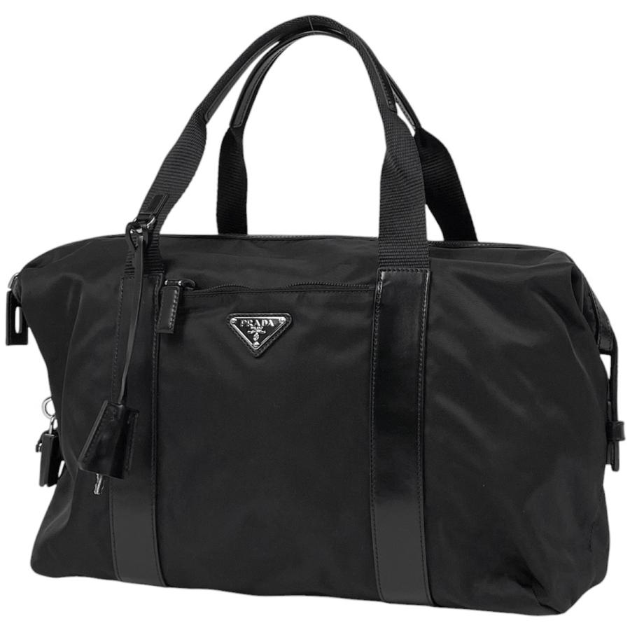 PRADA プラダ ロゴプレート トートバッグ ハンドバッグ ナイロン PRADA プラダ ロゴプレート トートバッグ ハンドバッグ ナイロン