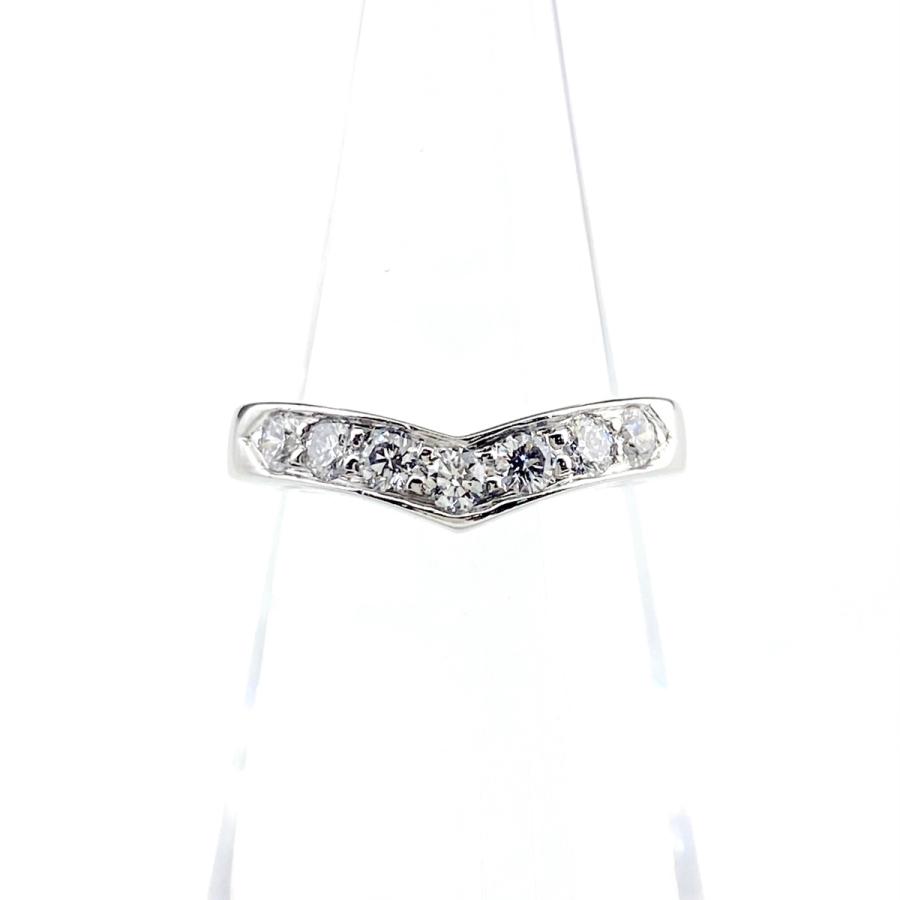 TIFFANY&Co. ティファニー Vバンド リング プラチナ 指輪