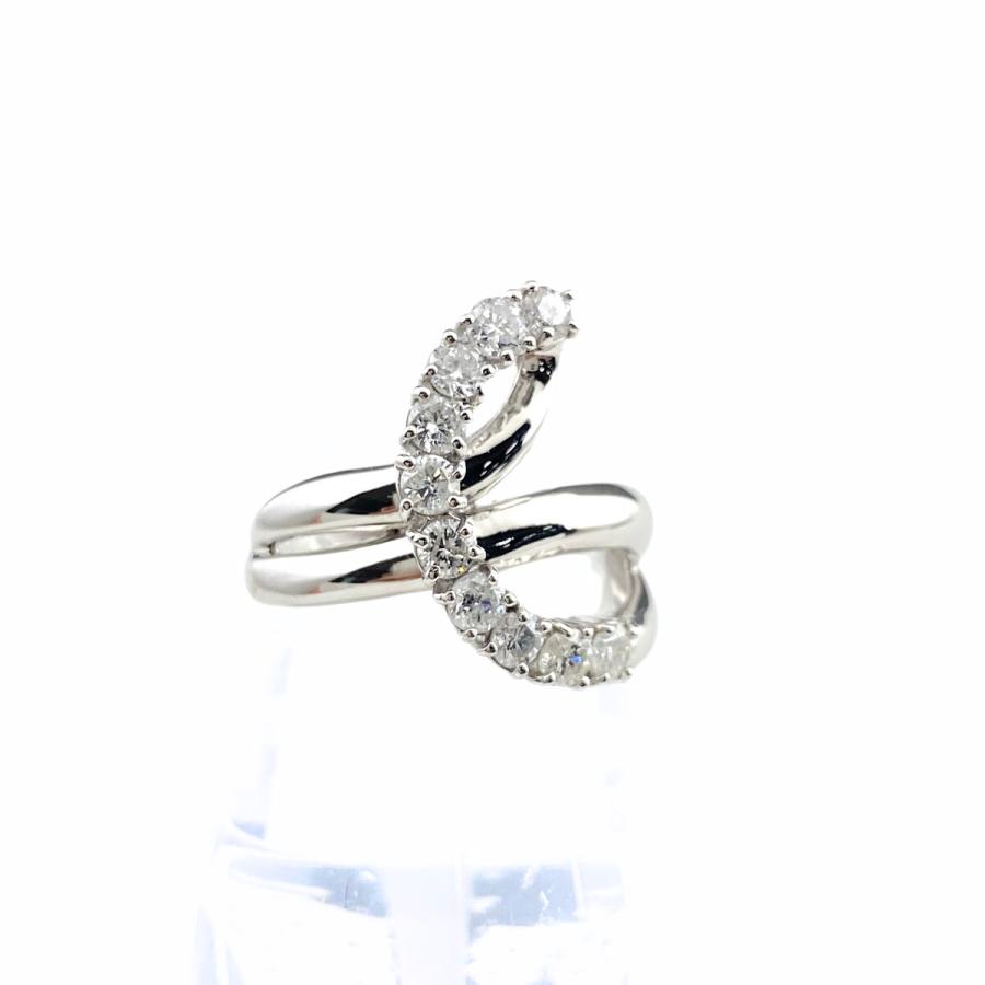 メレダイヤ デザインリング プラチナ 指輪 リング 18号 Pt900  