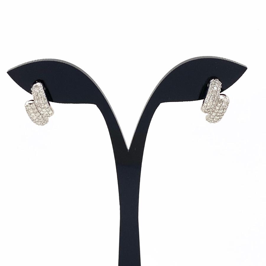 メレダイヤ デザインピアス プラチナ ピアス Pt900 ダイヤモンド  