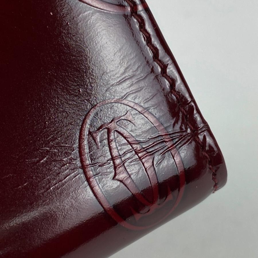 良品 Cartier カルティエ 三つ折り財布 ハッピーバースデー ボルドー 良品 Cartier カルティエ 三つ折り財布 ハッピーバースデー