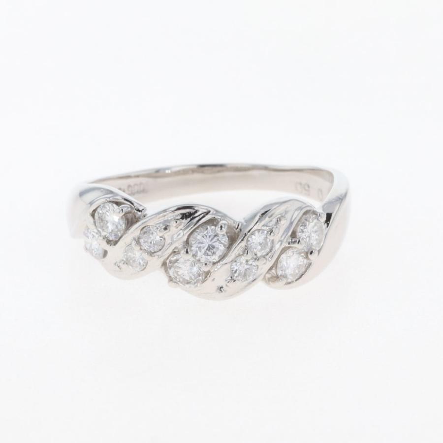 メレダイヤ デザインリング プラチナ 指輪 リング 12.5号 Pt900  