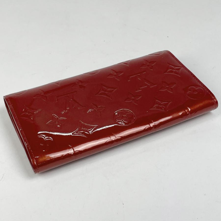 ✨美品✨ルイビトン　ヴェルニ　ポルトフォイユサラ　エナメル　長財布 レッド LOUIS VUITTON ルイ・ヴィトン Louis Vuitton ポルトフォイユ