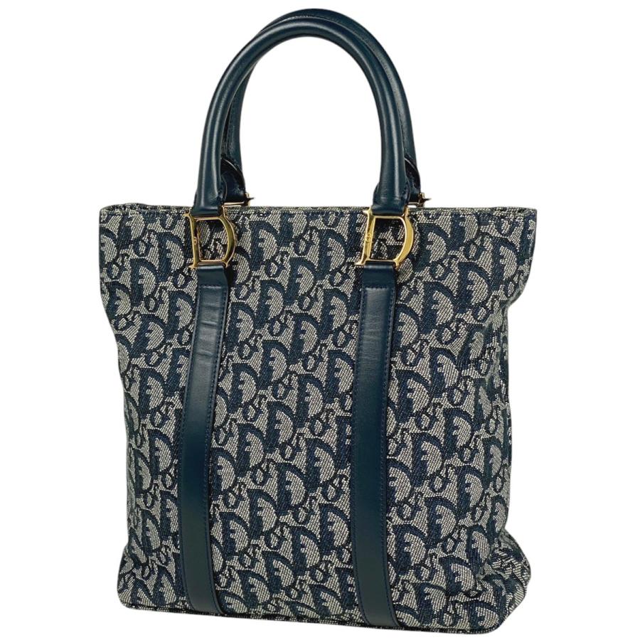 Dior ディオール　オブリーク　ハンドバッグ　トロッター　ネイビー Dior