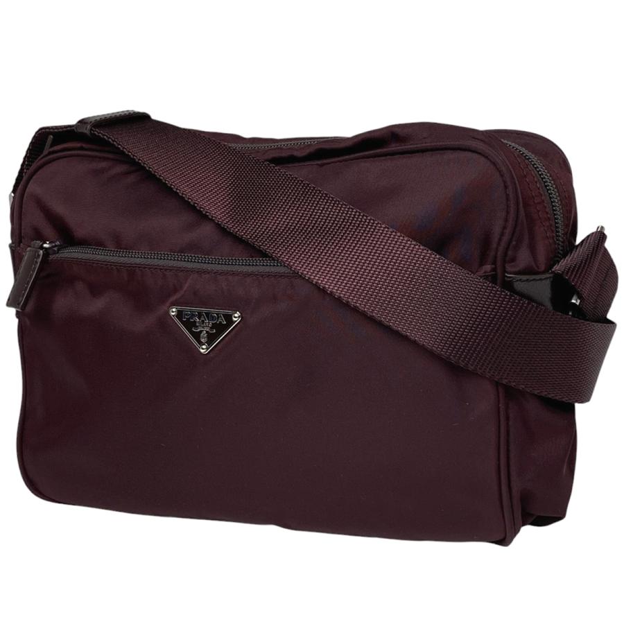 PRADA プラダ ロゴプレート ショルダーバッグ 肩掛け 斜め掛け  