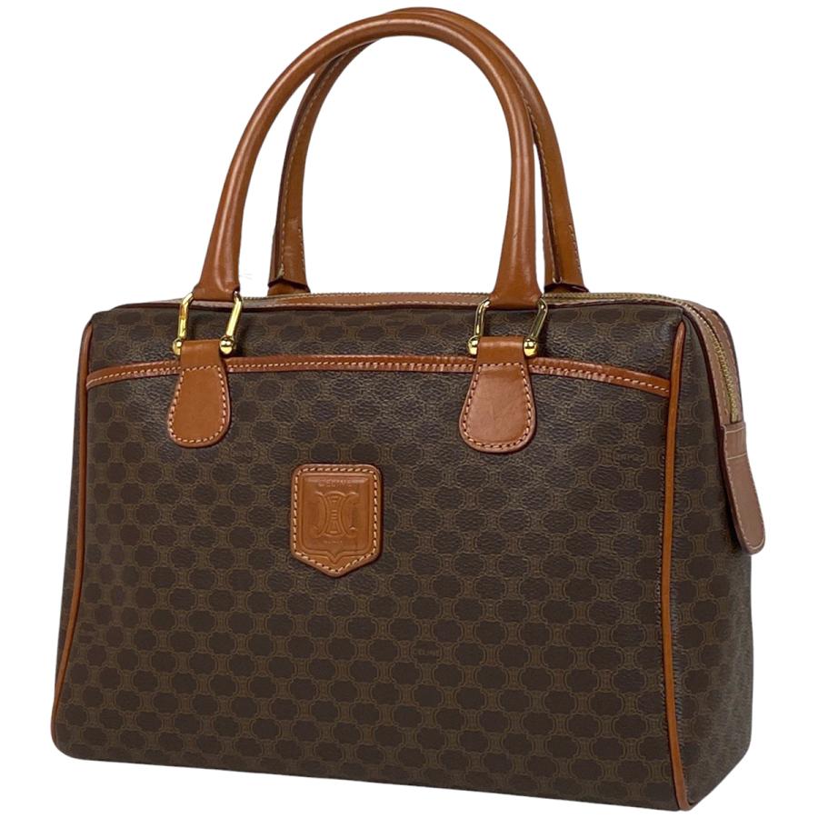 CELINE セリーヌ マカダム柄 ハンドバッグ ミニボストン 手提げ CELINE セリーヌ マカダム柄 ハンドバッグ ミニボストン 手提げ