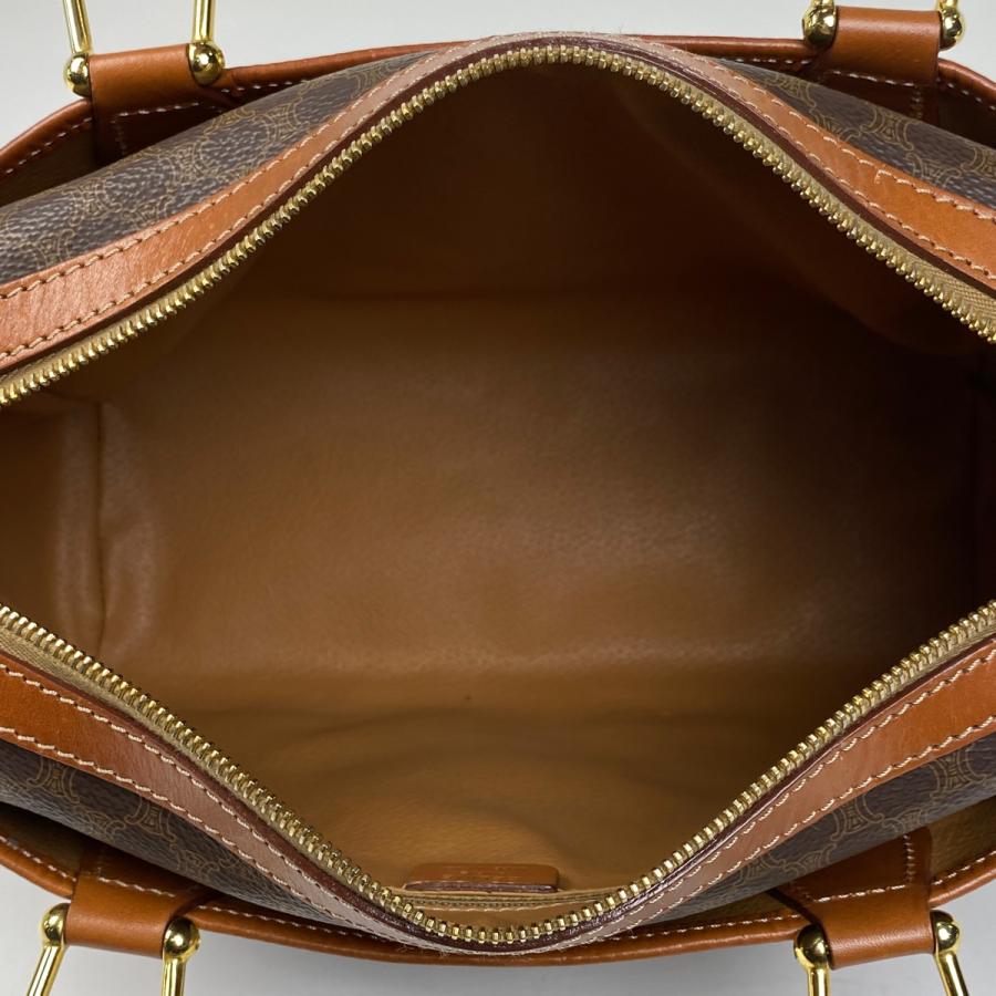 CELINE セリーヌ マカダム柄 ハンドバッグ ミニボストン 手提げ CELINE セリーヌ マカダム柄 ハンドバッグ ミニボストン 手提げ