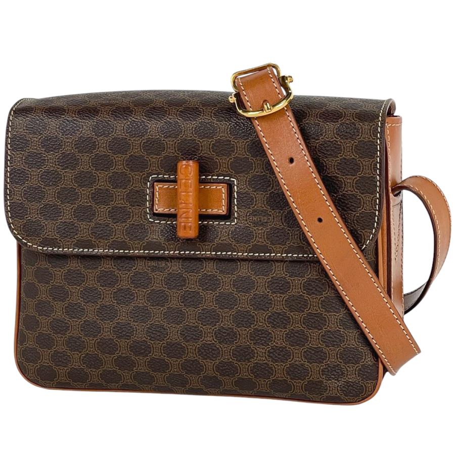 CELINE セリーヌ マカダム柄 ショルダーバッグ ターンロック CELINE セリーヌ マカダム柄 ショルダーバッグ ターンロック