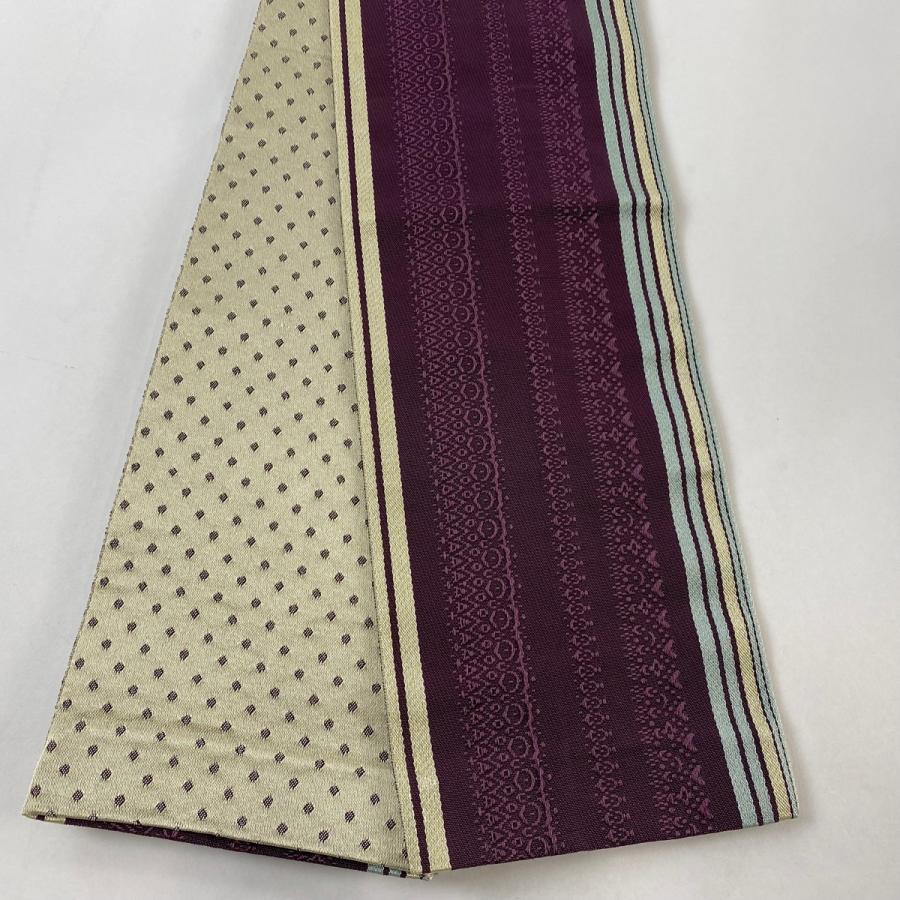 半幅帯 優品 縞 幾何学 紫 化繊 中古 : 1000088313121 : リユースセレクトショップバイセル Yahoo!店 - 通販 ...