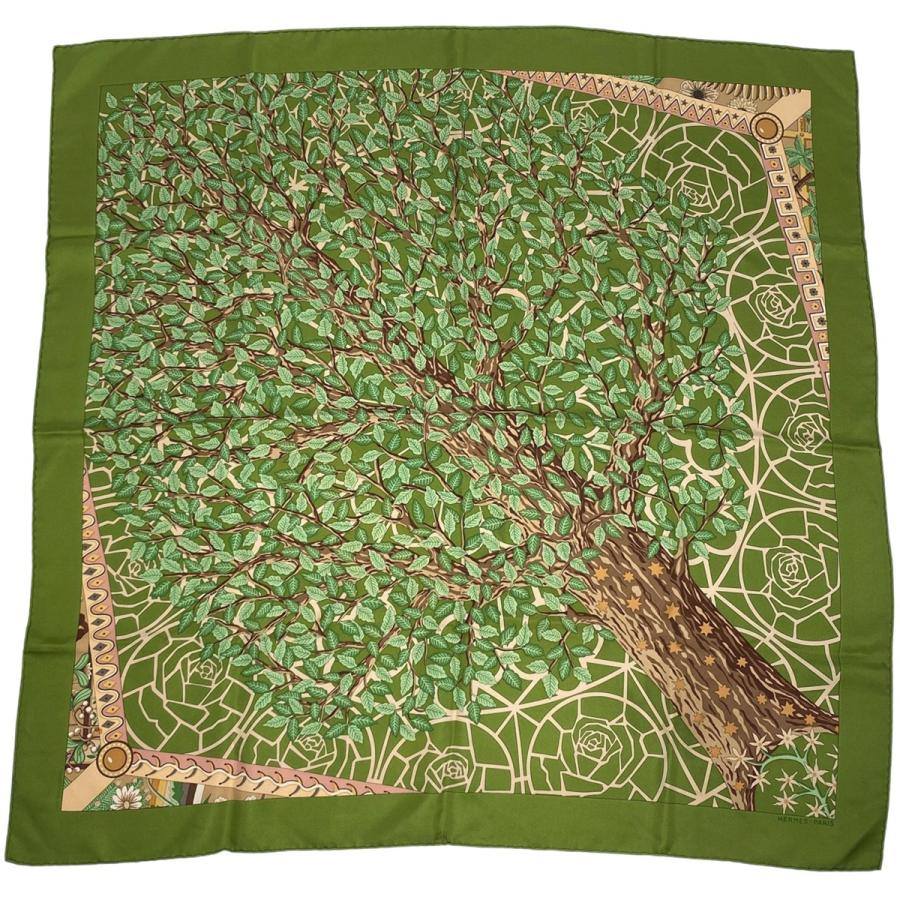 HERMES（エルメス） カレ 90 Axis Mundi 世界の中心軸 スカーフ シルク