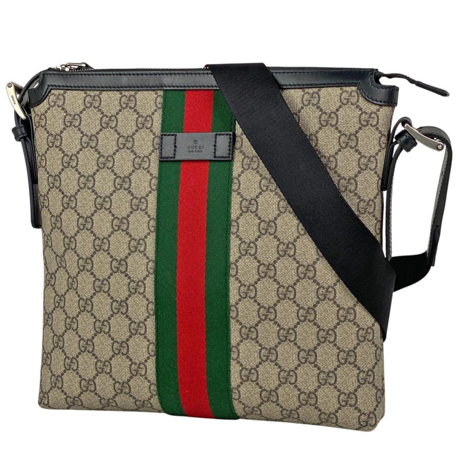 希少/良品 グッチ メッセンジャー GG柄 キャンバス シェリーライン ロゴ GUCCI（グッチ） GUCCI GG柄 ショルダーバッグ メッセンジャーバッグ