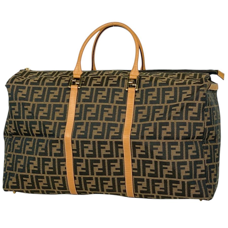 FENDI フェンディ エトニコ ズッカ ハンドバッグ レザー ボストンバッグ FENDI（フェンディ） ズッカ柄 ボストンバッグ 旅行 ハンドバッグ