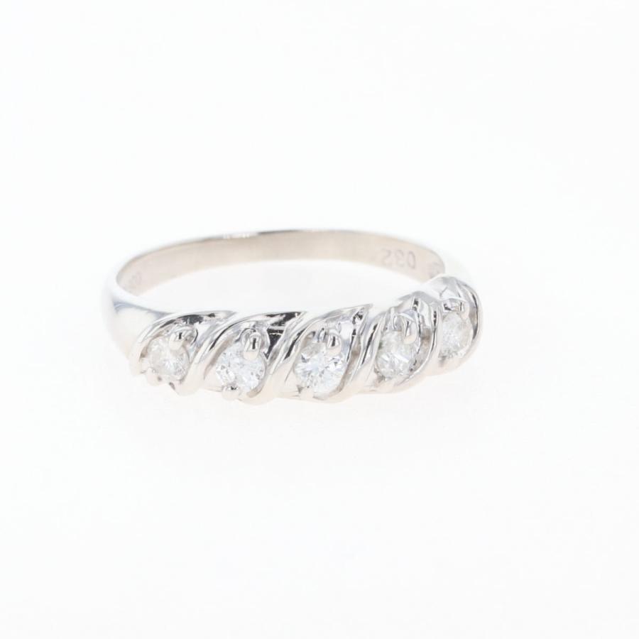 メレダイヤ デザインリング プラチナ 指輪 リング 10号 Pt900  