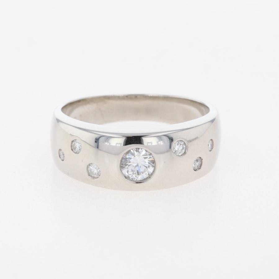 メレダイヤ デザインリング プラチナ 指輪 リング 14号 Pt900  