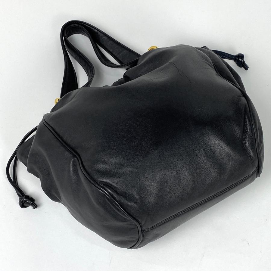 LOEWE ロエベ アナグラム ハンドバッグ 手提げ 巾着型 レザー