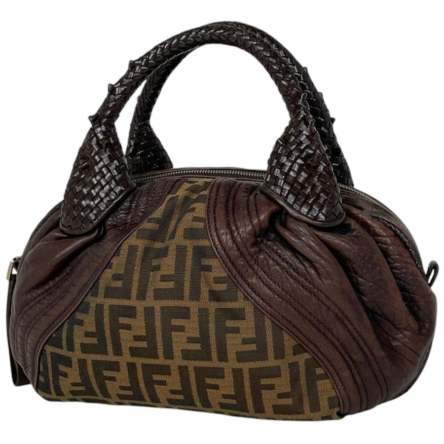 FENDI（フェンディ） ズッカ柄 ミニスパイバッグ 手提げ ハンドバッグ
