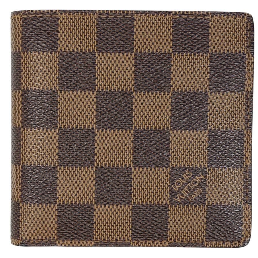 【美品】ルイヴィトン ダミエポルト ビエ カルト クレディモネ 二つ折り財布 LOUIS VUITTON（ルイ・ヴィトン） ポルト ビエ カルト クレディ モネ