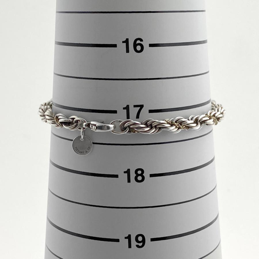 美品 ティファニー TIFFANY ブレスレット ツイスト コンビ925/750 TIFFANY&Co. ティファニー ツイスト ブレスレット コンビ K18