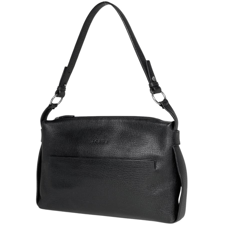 LOEWE ロエベ ロゴ ショルダーバッグ ワンショルダー レザー ブラック 