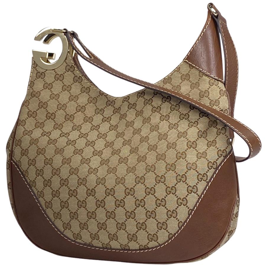 GUCCI グッチ GG柄 ショルダーバッグ 肩掛け GGキャンバス ブラウン  