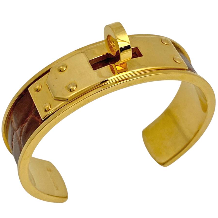 エルメス　ケリーバングル HERMES ケリー バングル ブラウン