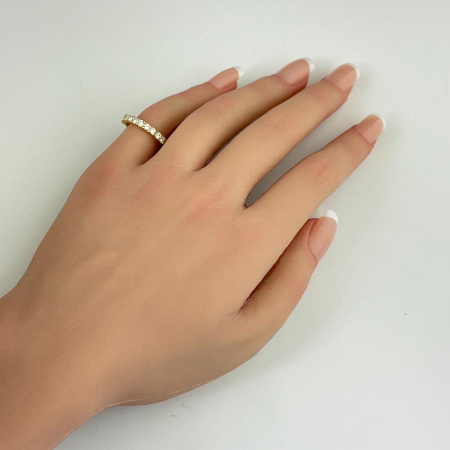 アクセサリー メレダイヤ デザインリング 11号 K18 【】