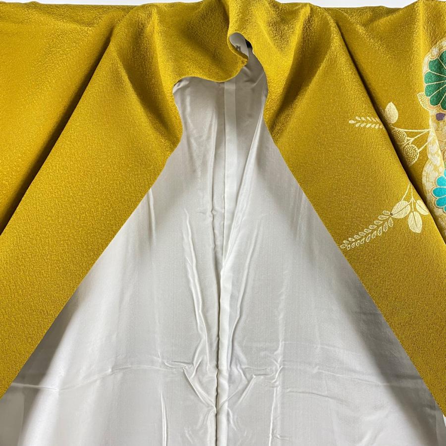 振袖 美品 金彩 桜 ぼかし 正絹 168.5cm 裄丈70cm 袋帯 セット