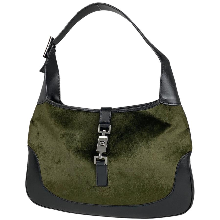 グッチ ワンショルダーバッグ ジャッキー スエード レザー 本革 ブラック 黒 The Jackie 1961 グッチ （GUCCI） ジャッキー1961 スエード ホーボー