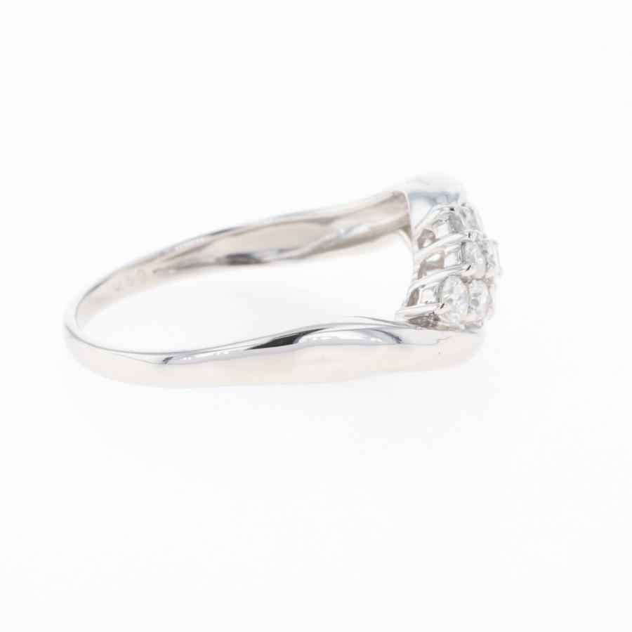 メレダイヤ デザインリング プラチナ 指輪 リング 16.5号 Pt900  