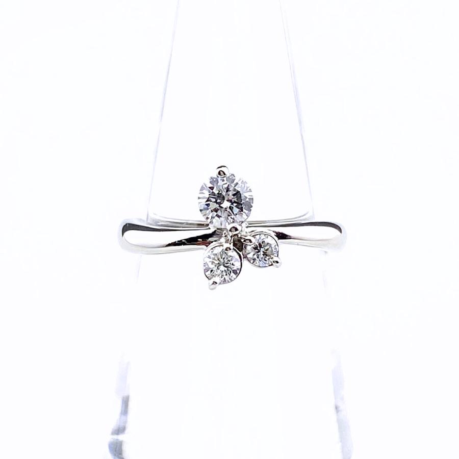 メレダイヤ デザインリング プラチナ 指輪 リング 10.5号 Pt900  