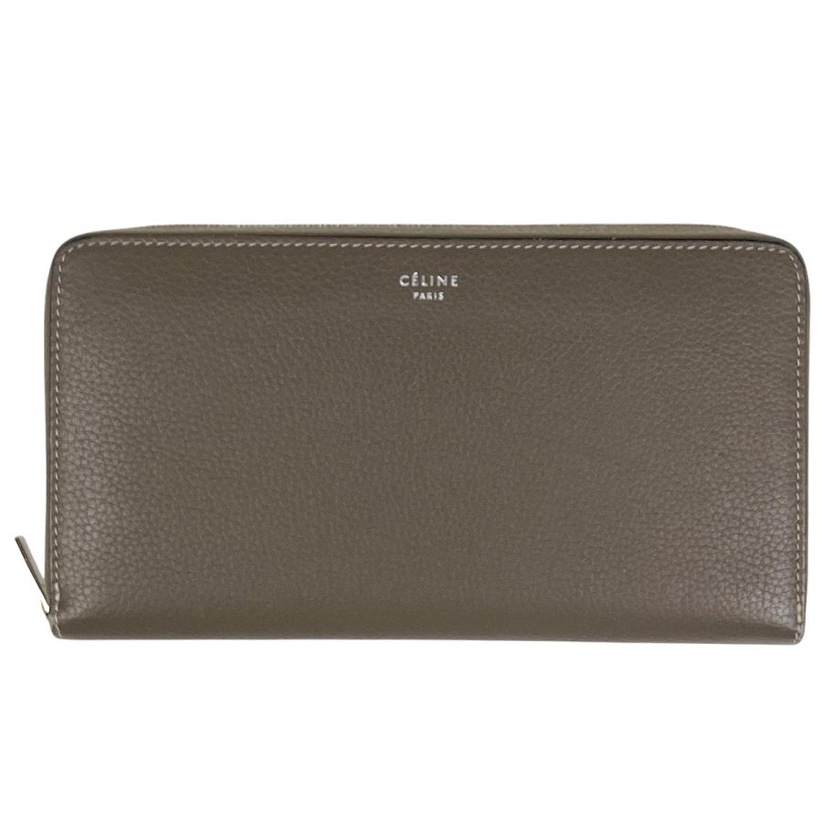 CELINE（セリーヌ） ロゴ ラウンドファスナー 長財布 ラウンドジップ