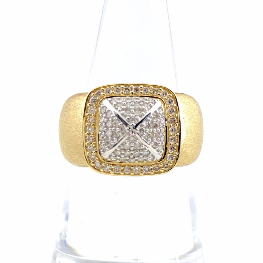 GSTV メレダイヤ デザインリング YG イエローゴールド 指輪 リング  