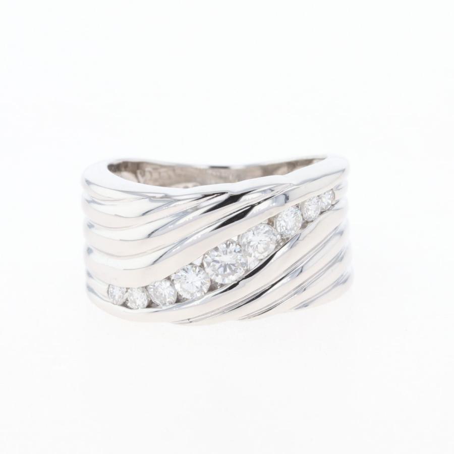 メレダイヤ デザインリング プラチナ 指輪 リング 12.5号 Pt900  