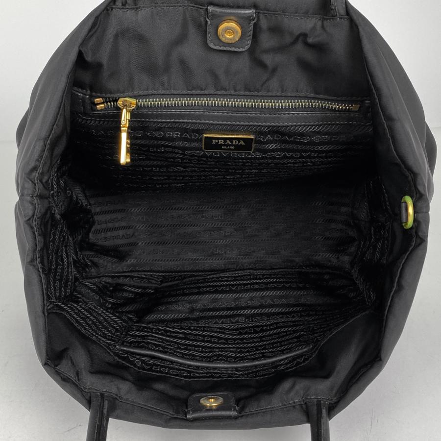 PRADA（プラダ） ロゴプレート ハンドバッグ 手提げ ハンドバッグ 