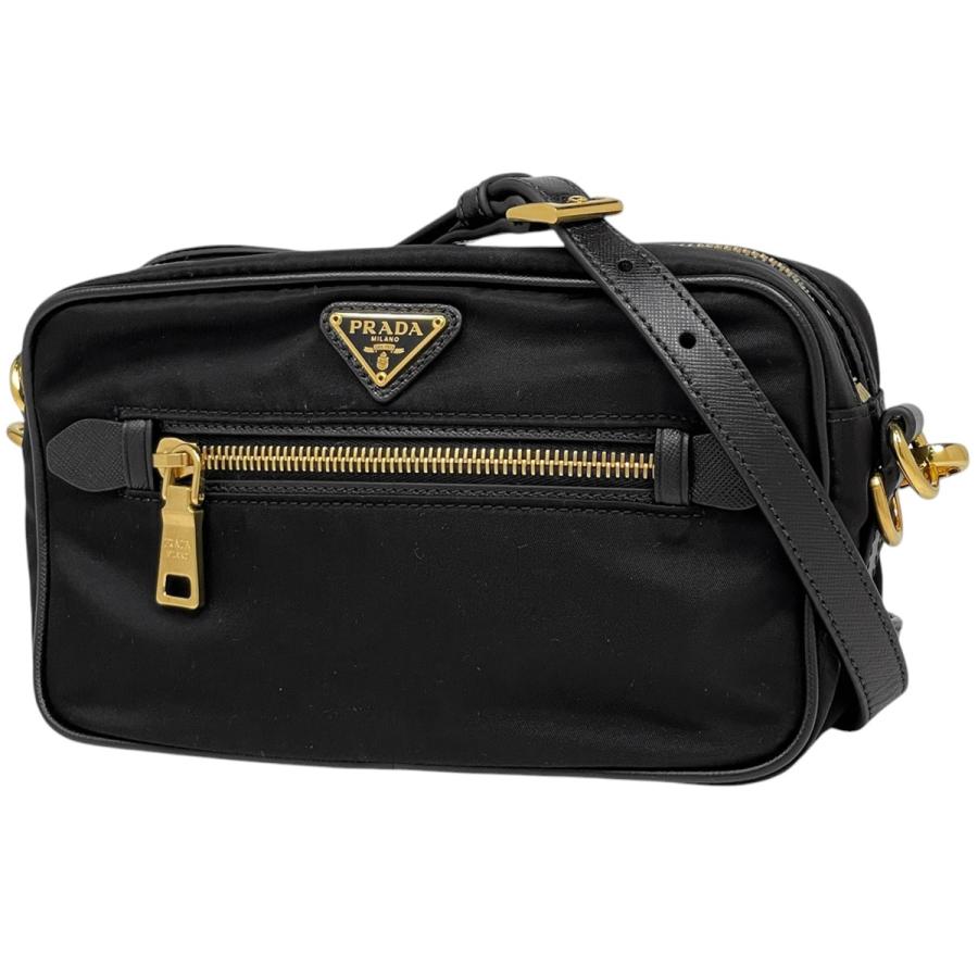 PRADA（プラダ） ロゴプレート ショルダーバッグ 斜め掛け ショルダー