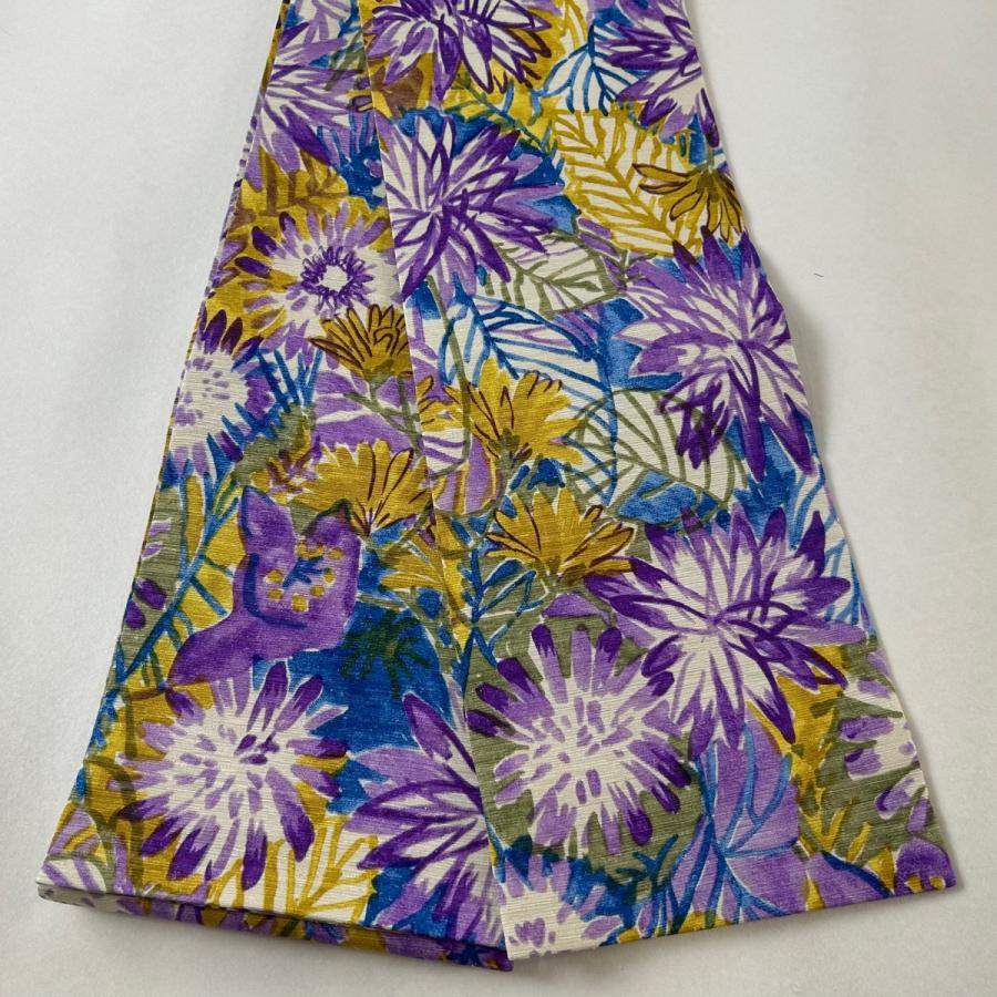 半幅帯 美品 名品 草花 薄紫 正絹 中古 : リユースセレクトショップ  