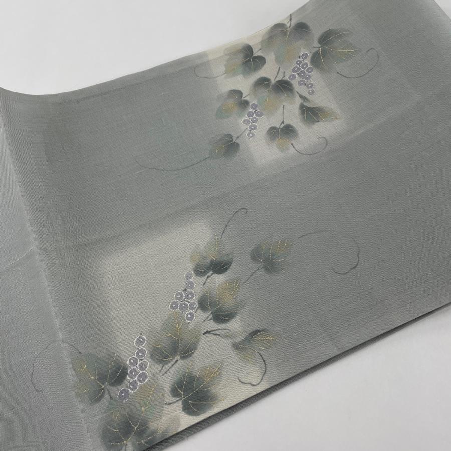 ZF-494 夏帯 絽 袋帯 太鼓柄 金箔 金彩 化繊 高級 上質 上品 k-wasou_1570355-w