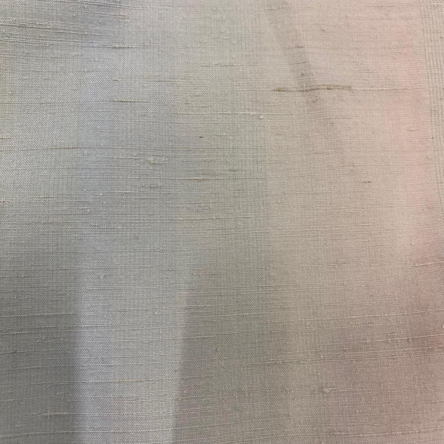 紬 身丈152cm 裄丈62.5cm S 袷 縞 薄緑 正絹 美品 名品 中古