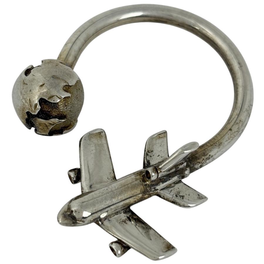 【mochapanda専用】 TIFFANY 飛行機と地球儀　キーリング TIFFANY&Co.（ティファニー） アースモチーフ キーホルダー 地球