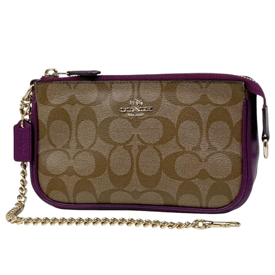 COACH Signature Accessory Pouch Purple