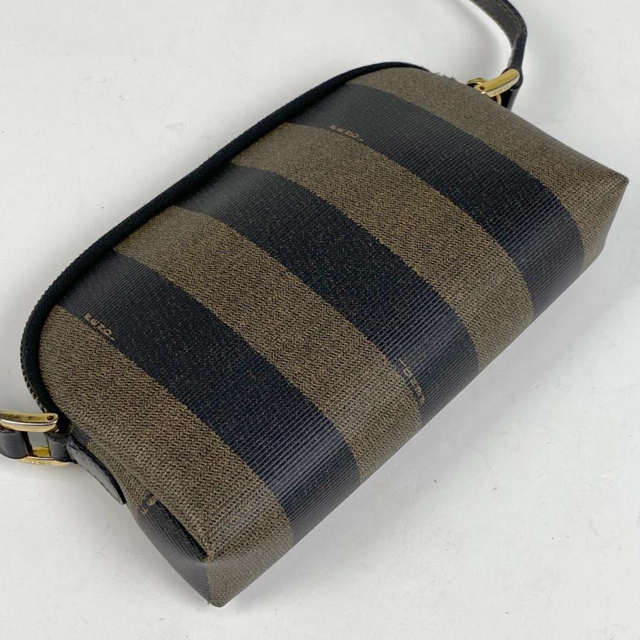 【FENDI】大容量　キャリーバッグ　ペカン柄　ゴールド金具　PVC  旅行鞄 FENDI】大容量キャリーバッグペカン柄ゴールド金具PVC 旅行鞄