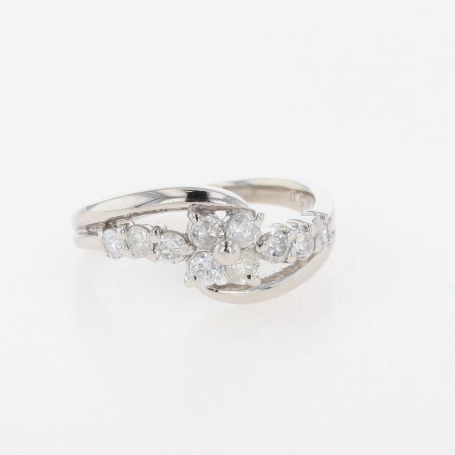 メレダイヤ デザインリング プラチナ 指輪 リング 8.5号 Pt900  