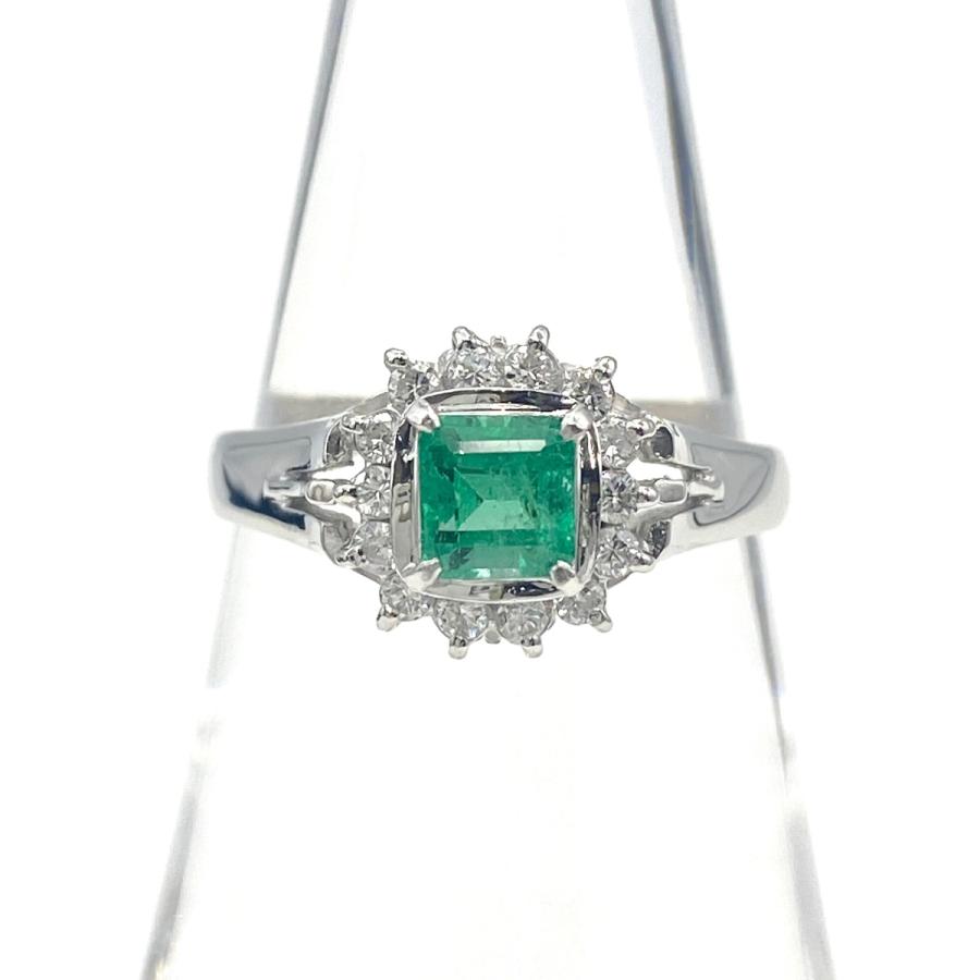 エメラルドダイヤプラチナ850リング 楽天市場】プラチナ850 エメラルド ダイヤモンド リング