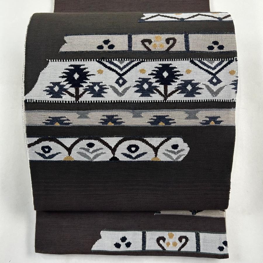 ♦️♦️特選　正絹　くみ織　アレンジ太鼓　洒落袋の作り帯 ♦️♦️特選 正絹 くみ織 アレンジ太鼓 洒落袋の作り帯