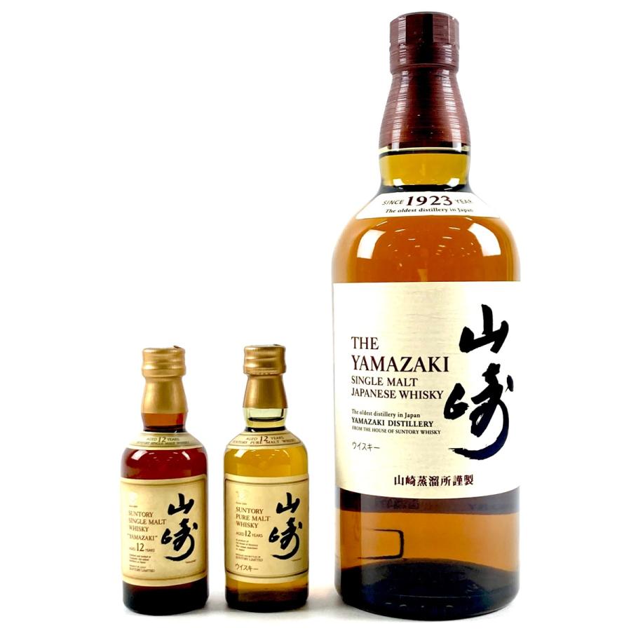 山崎 12年 シングルモルトウイスキー 700ml 3本セット