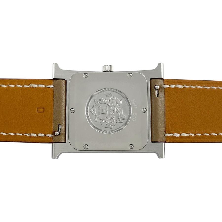 HERMES エルメス Hウォッチ HH1.510 腕時計 SS レザー クォーツ