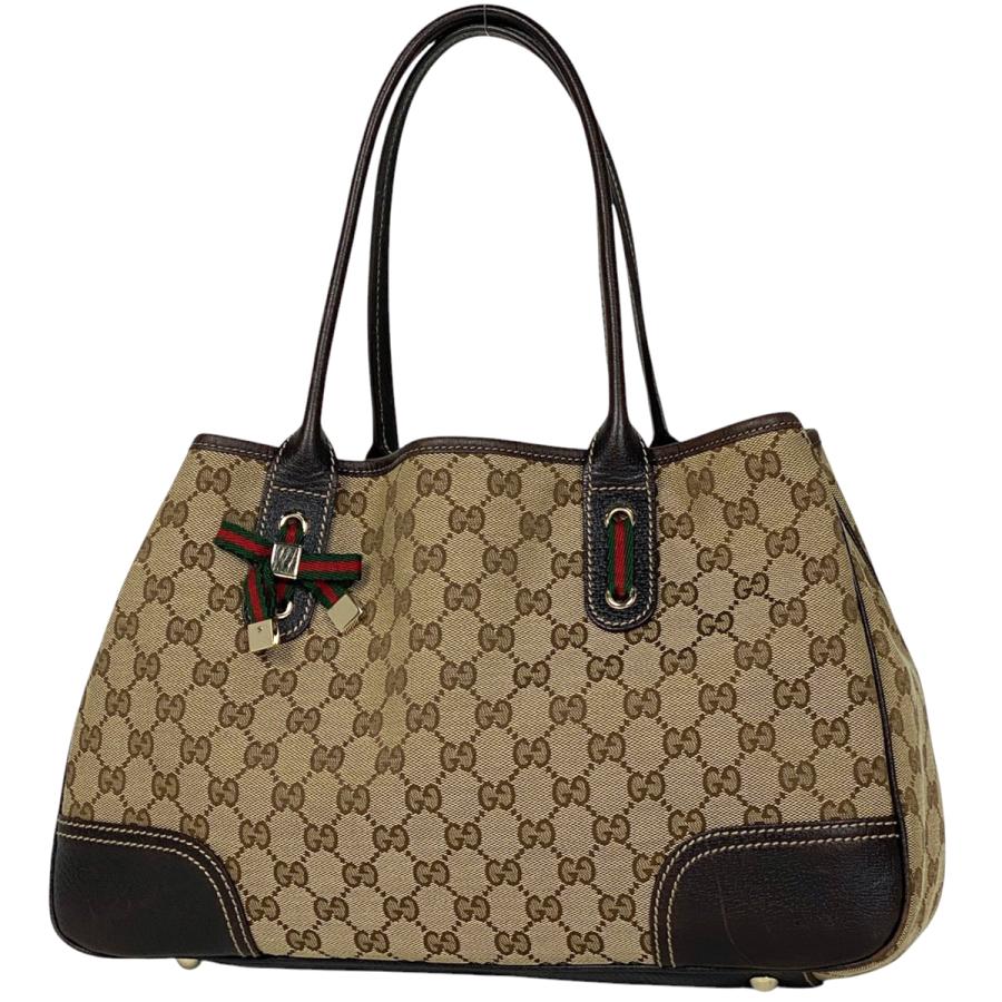 GUCCI（グッチ） プリンシー トートバッグ GG柄 ハンドバッグ リボン